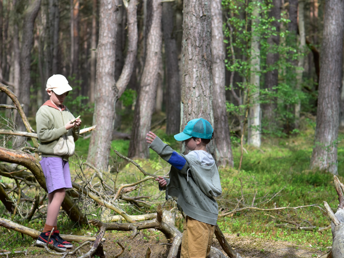 Bonki barn i skogen