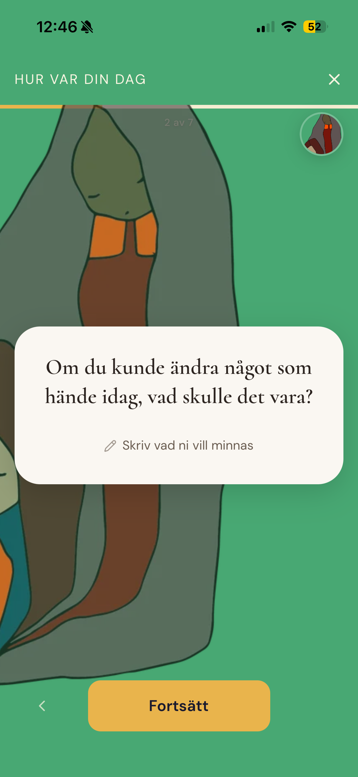 Vardagskort i Bonki-appen