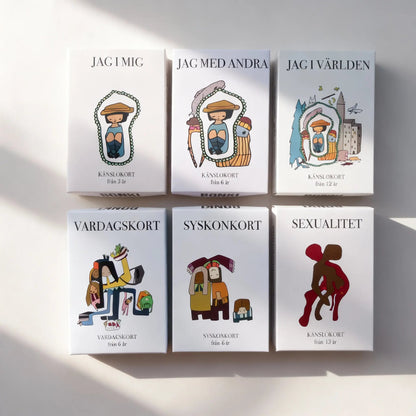 HELA FAMILJEN KÄNSLOKORT – psykologutvecklat samtalsmaterial för barn och familjer | Bonki